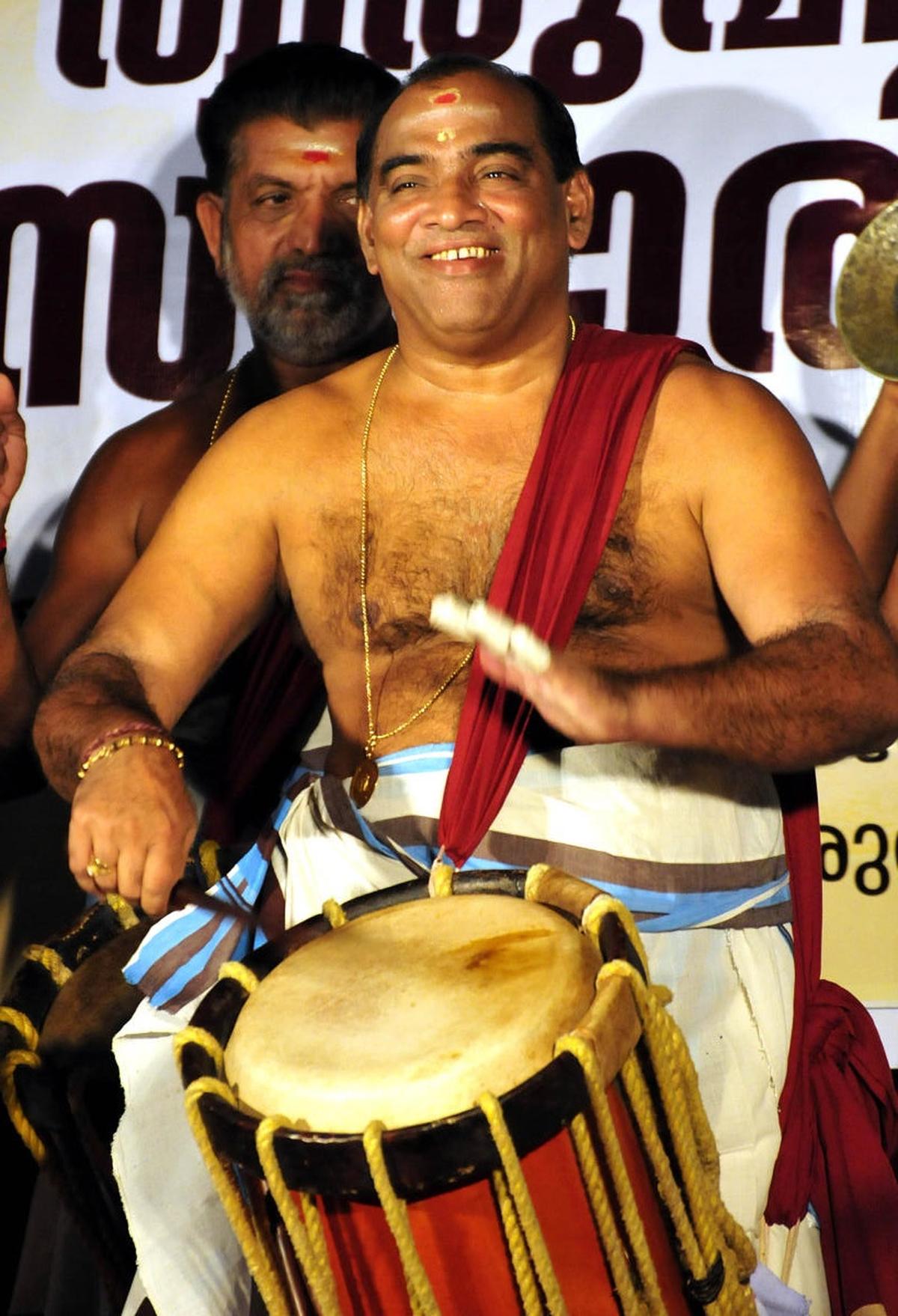 Veteran percussionist Mattannur Sankarankutty Marar (file)